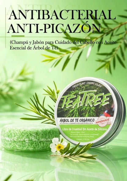 Purite®  -  Pack x 2 Shampoo Sólido de Árbol de Té | Limpieza Profunda Antibacterial