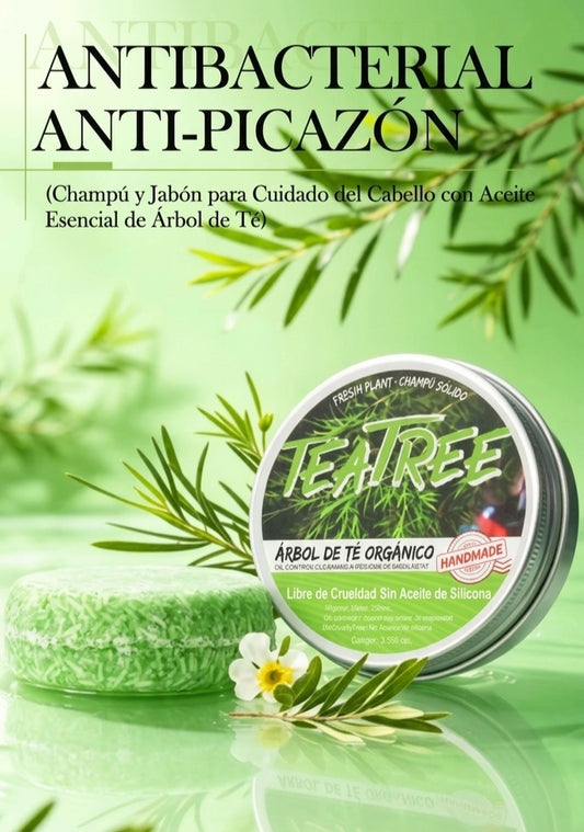 Purite®  -  Pack x 2 Shampoo Sólido de Árbol de Té | Limpieza Profunda Antibacterial